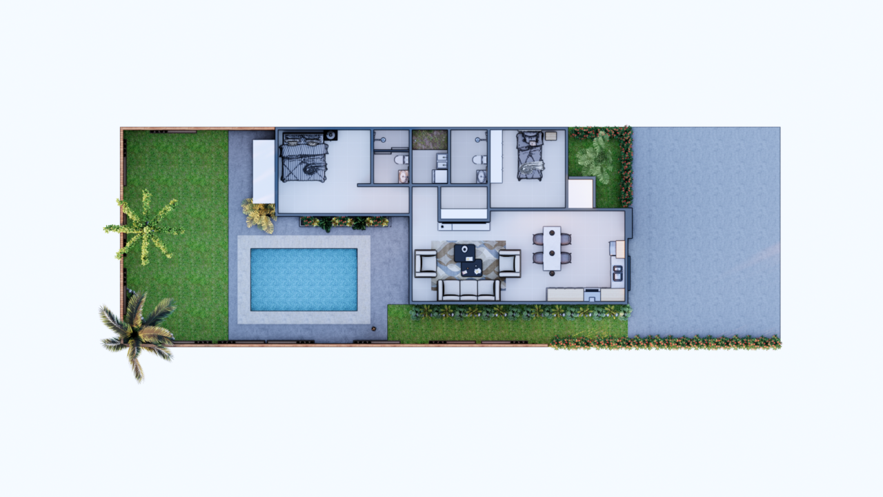 4. 2 bedroom design