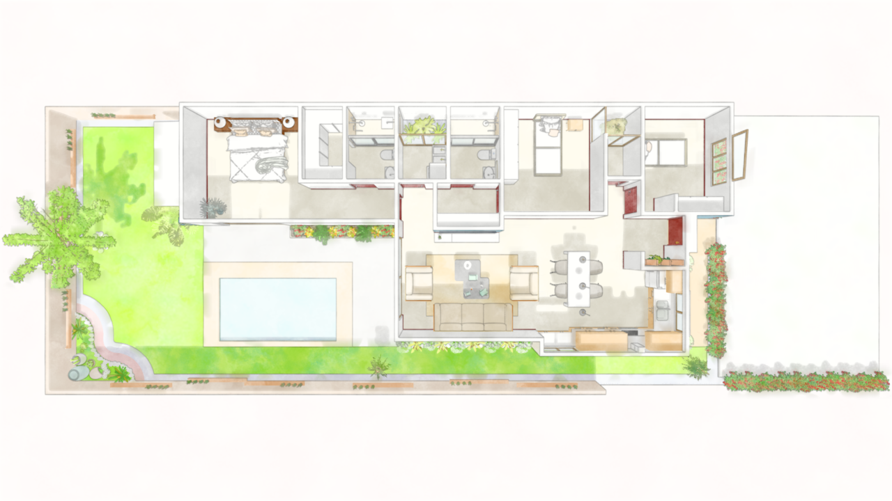 4. 3 bedroom design